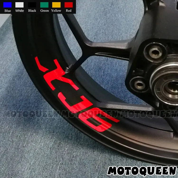 

8 X Custom Iner Rims Decals Wheels Reflective Stickers Stripes Waterproof Motorcycle Motor Bike For YAMAHA XJ6 XJ 6
