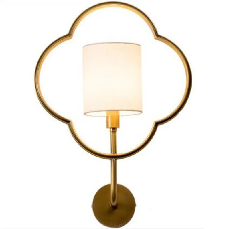 

Chinese Style Simple Luxurious Pure Copper Plum Linen E14 Wall Lamp for Bedroom Living Room Background Entrance Porch Light 2241
