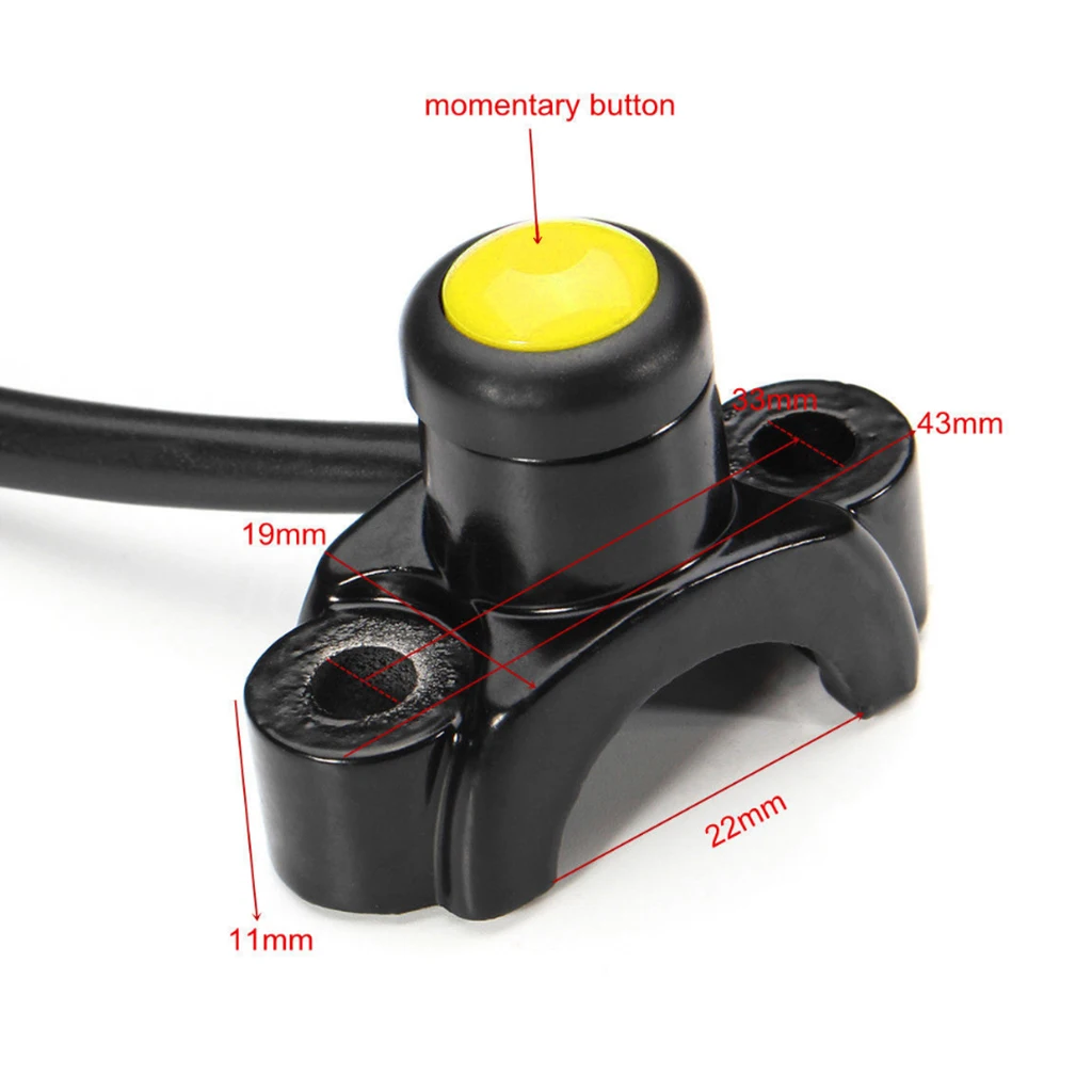 Universal Motorcycle Kill Switch Keys Engine Stop Start Button for ATVs Quad Dirt Bikes Handlebar Mount Aluminum Alloy