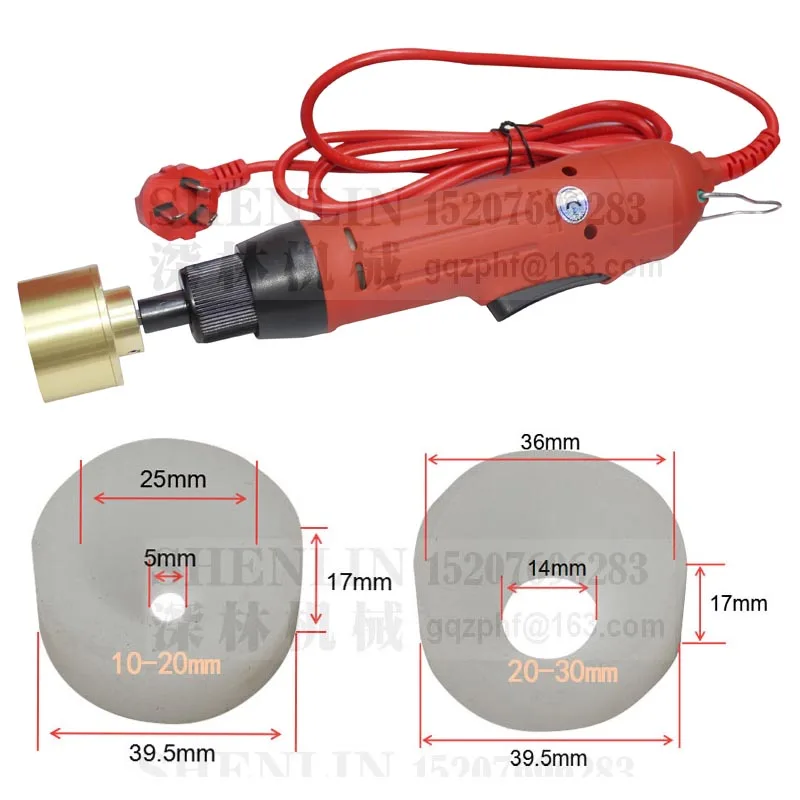 Manual bottle capping machine, hand held cap screwing capper tools, electrical packaging machine, cosmetic container capping Manual bottle capping machine, hand held cap screwing capper tools, electrical packaging machine, cosmetic container capping
