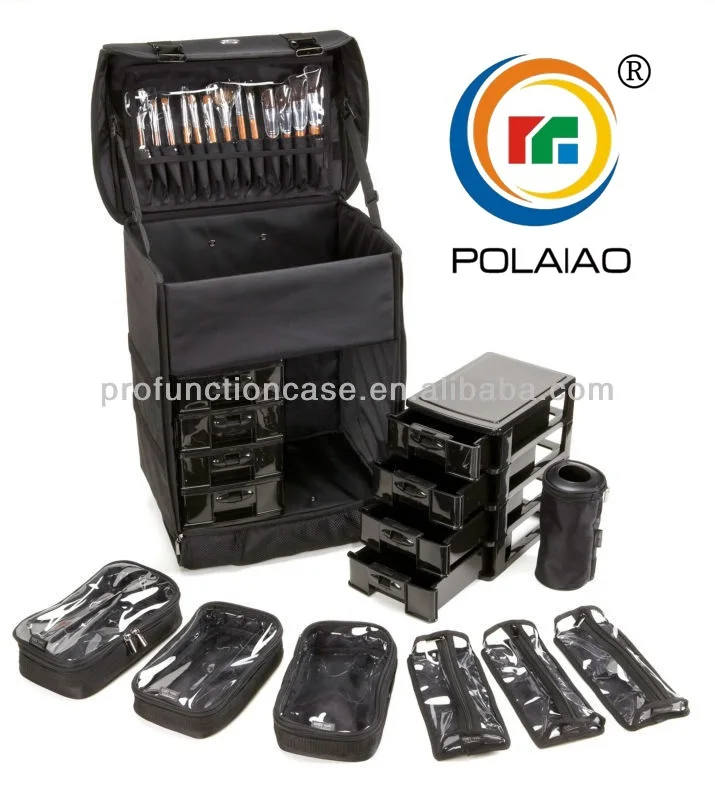 Professional Makeup Train Case Soft Makeup Case Nylon Makeup