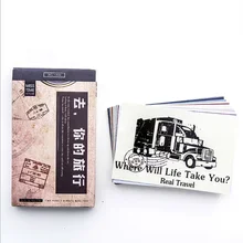 30 шт./упак., креативная открытка на день рождения, Подарочная открытка с буквенным конвертом