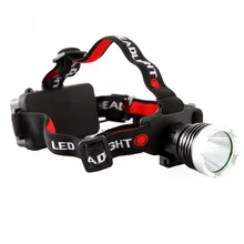 Top selling 2000 lm Headlight bike light bicycle lighting Hiking LED Headlamp T6 1 *18650 Battery Holder Outdoor Head Light