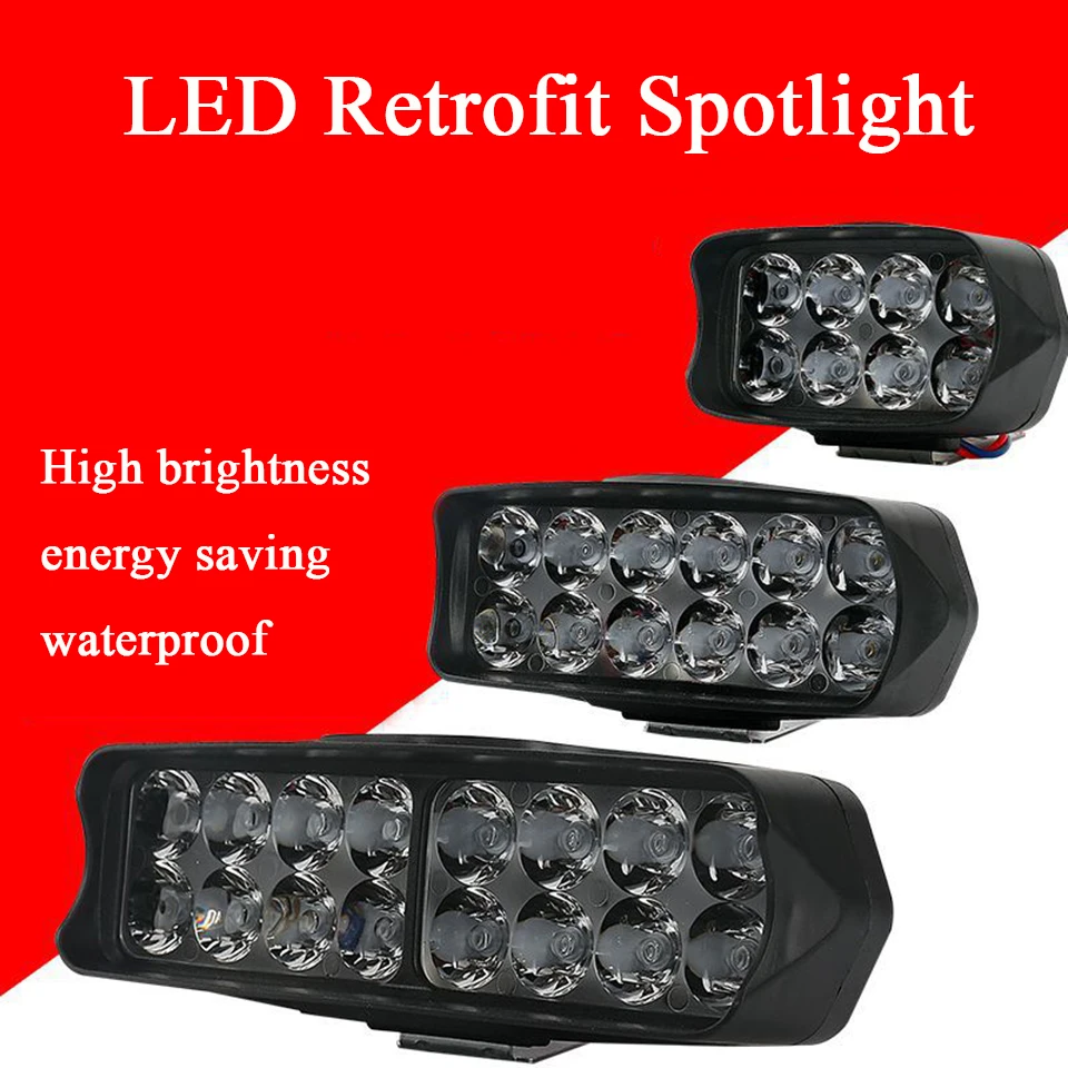 

12W 18W 24W Led Light Bar Off Road 4x4 Work Light Spot Beam Fog Light Driving Light For Offroad Tractors Truck ATV SUV Boat 12V