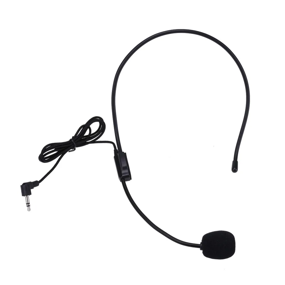 ALLOYSEED-Portable-Headset-Microphone-Wired-3-5mm-Jack-Condenser-Mic-Universal-For-Loudspeaker-For-Tour-Guide