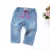Calças do bebê 2018 Primavera Leggings para Meninas calças jeans Macio Calças Newborn Bebe recém-nascidos Da Criança floral Azul Jeans