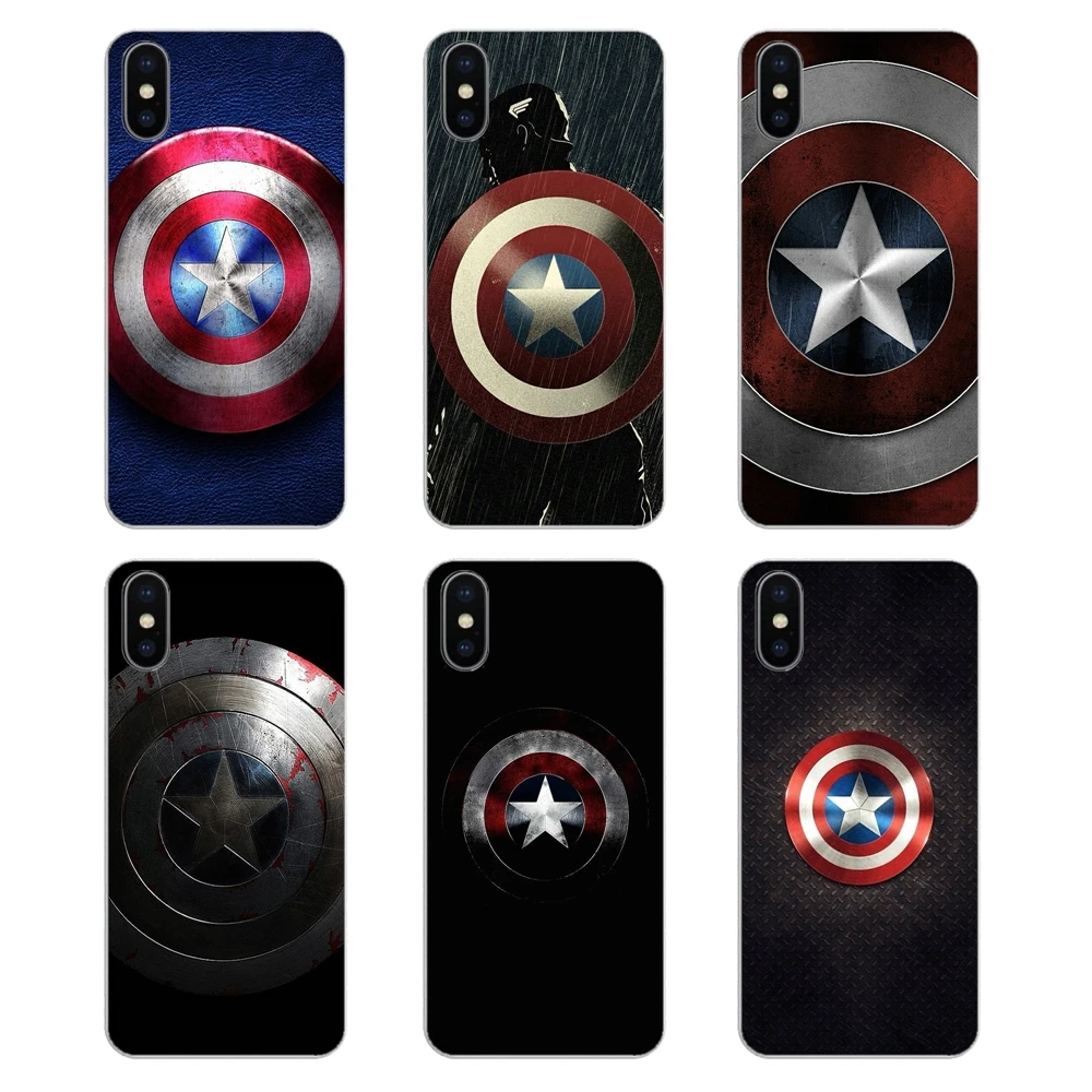 Captain America Shield For Huawei Honor 7X V10 6C V9 6A Play 9 Mate 10 Pro Y7 Y5 P8 P10 Lite Plus GR5 2017 Silicone Phone Covers |