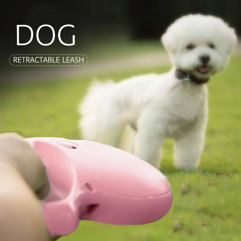 

Dog Leash Automatic Retractable Leash Nylon 196in Strong Tape Automatic Dog Belt Anti-Slip Handle Dog Outdoor Walking Exercise