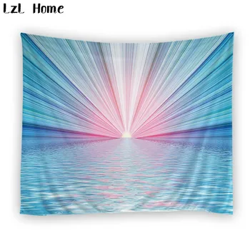 

LzL Home 1 PS polyester wall carpet scenic waterfall coconut tree tapestry rectangle print Bohemian cloth wall hanging tapestry