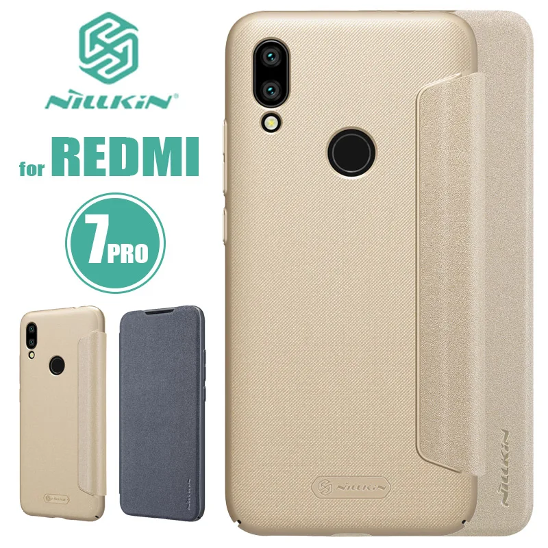 

Xiaomi Redmi 7 6 Pro 6A NILLKIN Sparkle Luxury Flip Leather Back Cover Nilkin for Xiaomi Redmi 6A 5A 4A 7 6 Pro Slim Phone Case