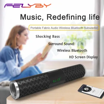 

FELYBY Wireless Bluetooth Speaker Stereo Outdoor Strip Portable Strap Audio Display