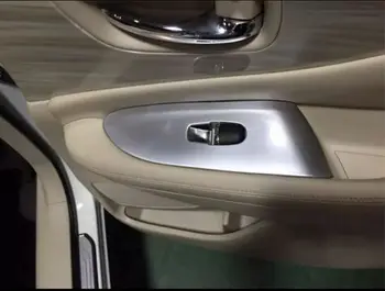 

left hand drive Matt interior Door Armrest Window Switch Button Frame Cover Trim For Nissan Murano 2015 2016