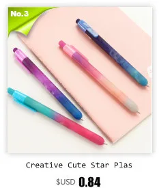 Креативная Милая звезда пластиковая гелевая ручка Милая кавайная желе черная чернильная ручка для детей подарок корейские канцелярские принадлежности