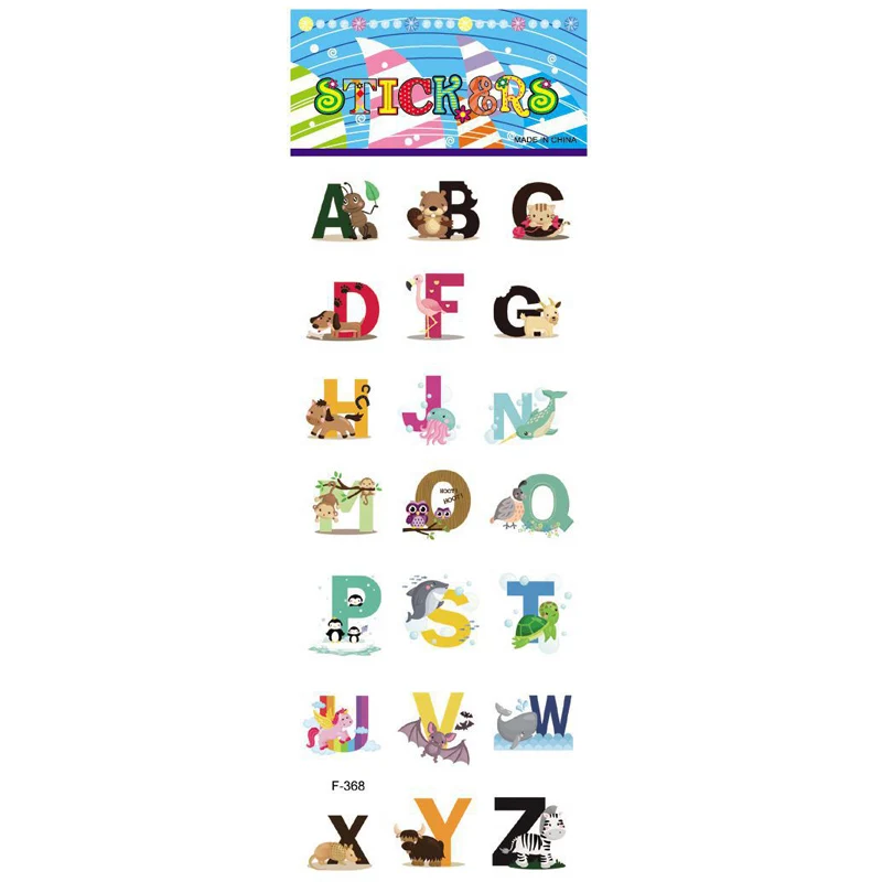 1 шт. новые милые 3D выпуклые наклейки улыбающееся лицо образование английские буквы наклейки с цифрами детские игрушки для телефона блокнот - Цвет: Красный