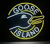 Custom Made Goose Island Glass Neon Light Sign Beer Bar