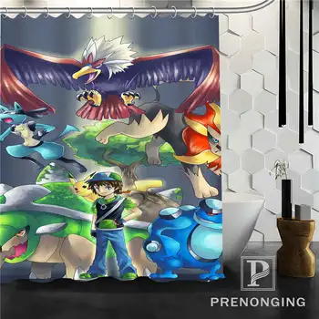 

Personalized Custom Pokemon Shower Curtain Home Decor Bathing Curtains Cloth Waterproof Polyester S171218-18