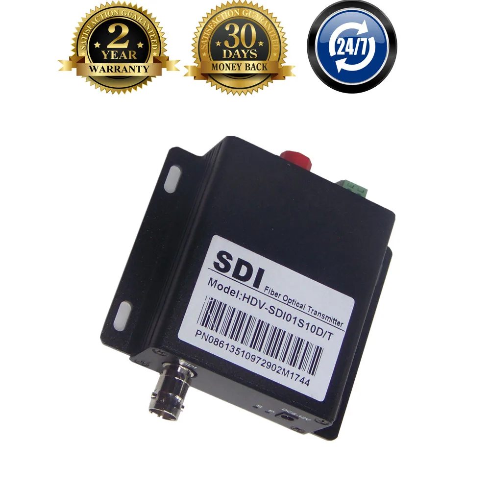 Коаксиальный волоконно оптический преобразователь HD SDI с управлением RS485 20 км BNC