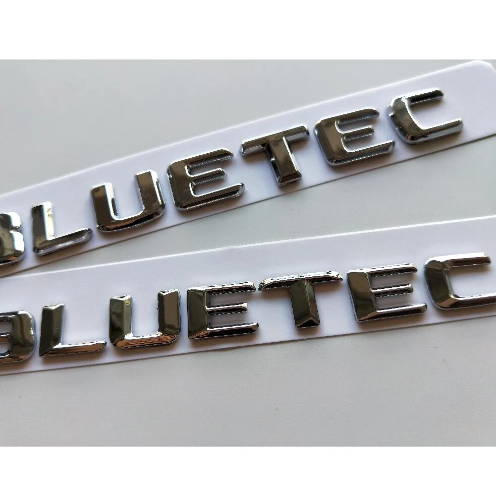 Хромовые буквы BLUETEC Задняя Крышка багажника губы значки-Эмблемы Эмблема значок наклейка для Mercedes Benz AMG