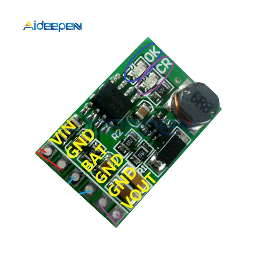 

DC 12V Lithium Battery Charger Discharger Boost Board DC-DC Converter Step-up Module 3.7V 5V to 12V UPS Mobile Power Diy Board