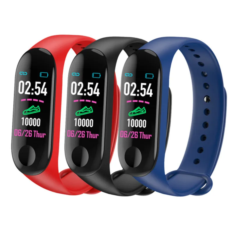 

M3 Plus Bluetooth Sport Smart Wristband Blood Pressure Heart Rate Monitor Smart Band Fitness Tracker Pedometer Band Drop shiping