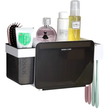 

Multifunctional Bathroom Accessory Set Box Toothpaste Toothbrush Holder Set Toothbrush Wall Mount Stand Bathroom Tools