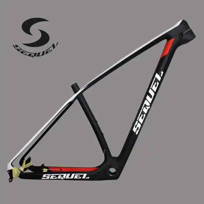 MQ-5 mtb carbon frame 29er 142*12mm thru axle carbon bicycle frames SEQUEL LOGO carbon mountain bike frameset with good price