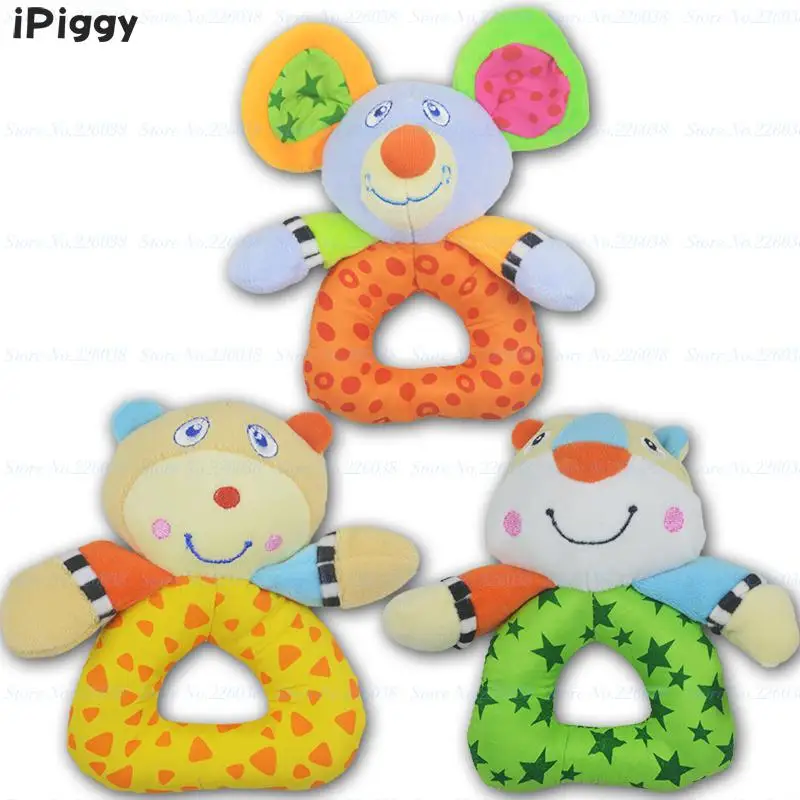 IPiggy Новый дизайн детские погремушки колокольчики животных плюшевые игрушки