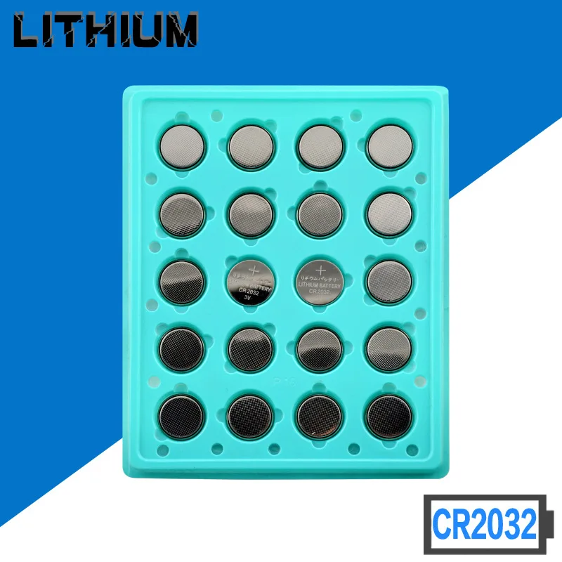 

Wholesale 200pcs 3V 200mAh CR2032 2032 Coin Cell Button High Capacity Lithium Battery For Toys Remote Watch