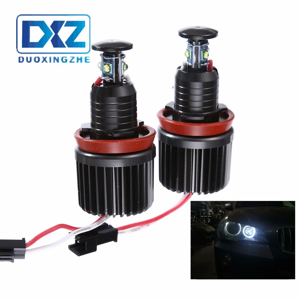 2x40 Вт для BMW Ангельские глазки Luz Cree чипы светодиодный H8 E60 E61 E63 E64 E70 X5 X6 E71 E82 E87 E89 E90