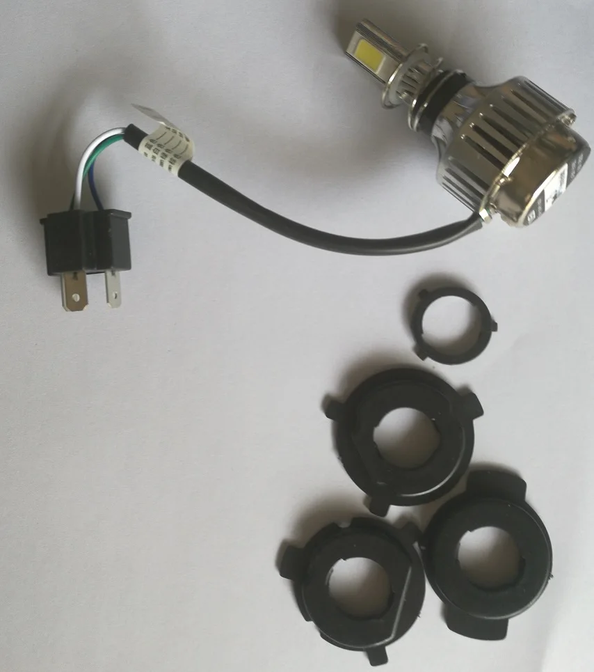JX-LCLYL H4 BA20D 34W LED Hi/Lo Beam Motorcycle Headlight Front Light Lamp Bulb 6500K