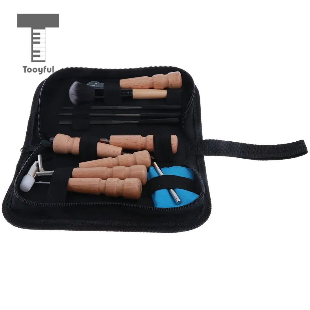 Tooyful 1 Set Guitar Bass Mandolin Banjo Care Kits Repair Clean Maintenance Tools for Luthier Guitarist DIY Tools