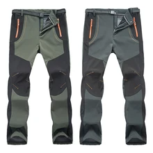 2017 Outdoor Softshell Trousers Waterproof Windproof Thermal for Camping Ski Climbing New Winter Men Women Hiking Pants цена 2017 Outdoor Softshell Trousers Waterproof Windproof Thermal for Camping Ski Climbing New Winter Men Women Hiking Pants цены онлайн
