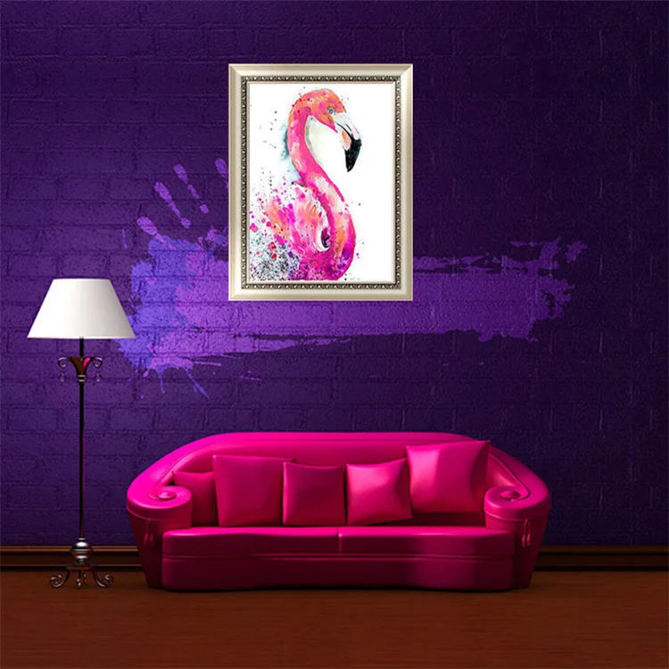 5D DIY Фламинго Алмазная Вышивка Вечерние украшения для дома картина ручной работы со стразами вышивка крестиком ремесла 669