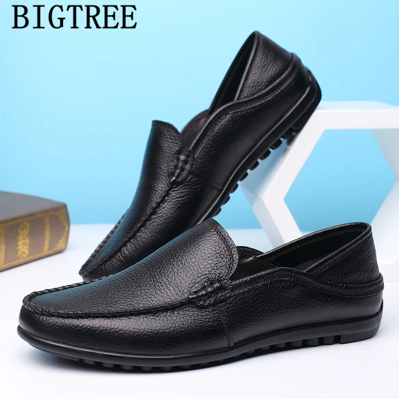 

genuine leather men shoes loafers men casual shoes luxury designer shoes men high quality luxury brand chaussure homme ayakkabi