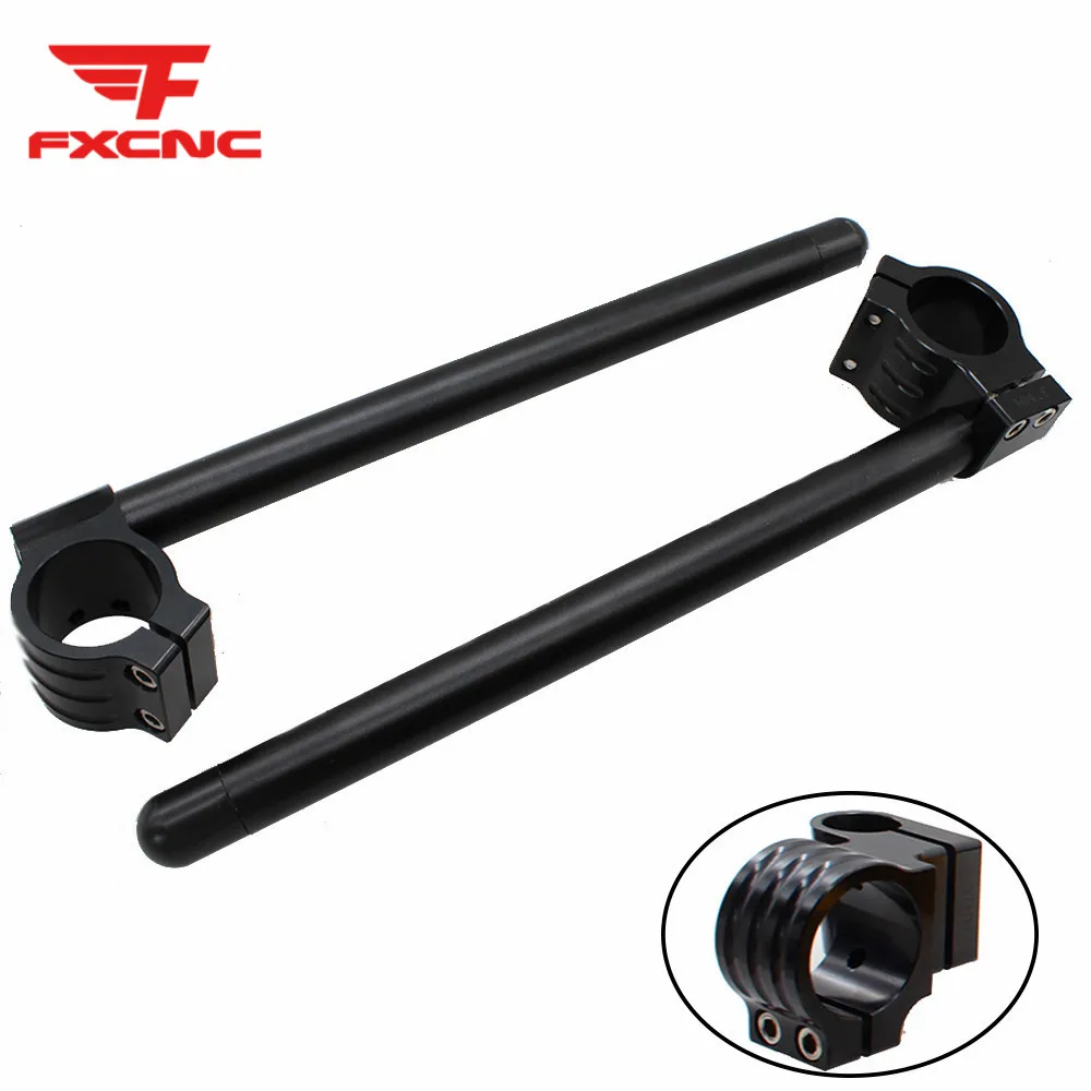 

CNC 31mm 33mm 35mm 36mm 37mm 38mm 39mm 41mm Motorcycle Handbar Clip Ons Clipon Fork Handlebars Handle Bar For Cafe Racer Bikes