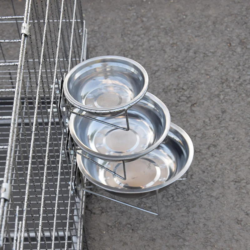 23cm Hanging Stainless Steel Dog Bowl Wall Mounted Cat Pet Water