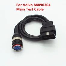 Cabo de diagnóstico principal obd2 para volvo 88890304 interface cabo de teste principal para volvo vocom 88890304 OBD-II cabo vocom