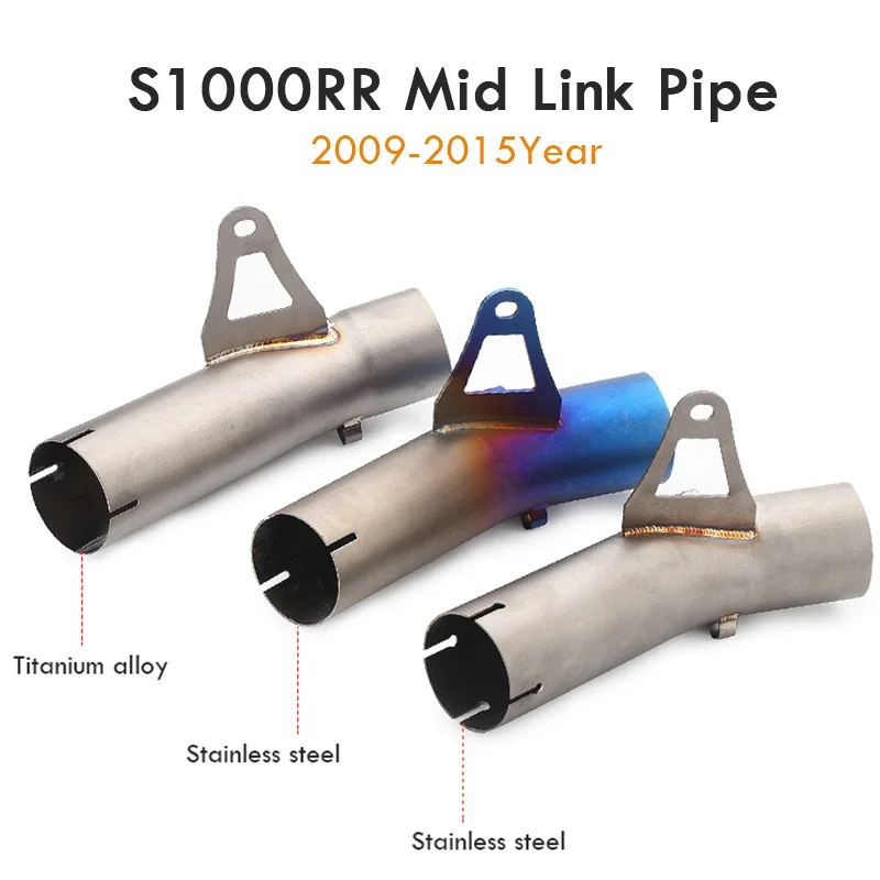 

S1000RR 2009-2015 Motorcycle Exhaust Pipe Moto SC Muffler with Stainless steel Middle Pipe For BMW S1000RR 2009-2015 Link Pipe