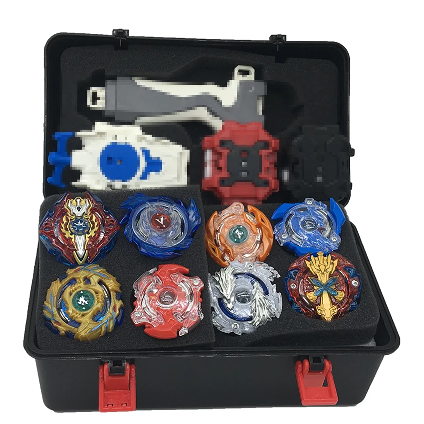 Beyblade Арена Beyblade взрыв с Launcher Starter Xeno Excalibur. М. Я Starter мильонов Zeus I.W гироскопа ящик для хранения игрушек