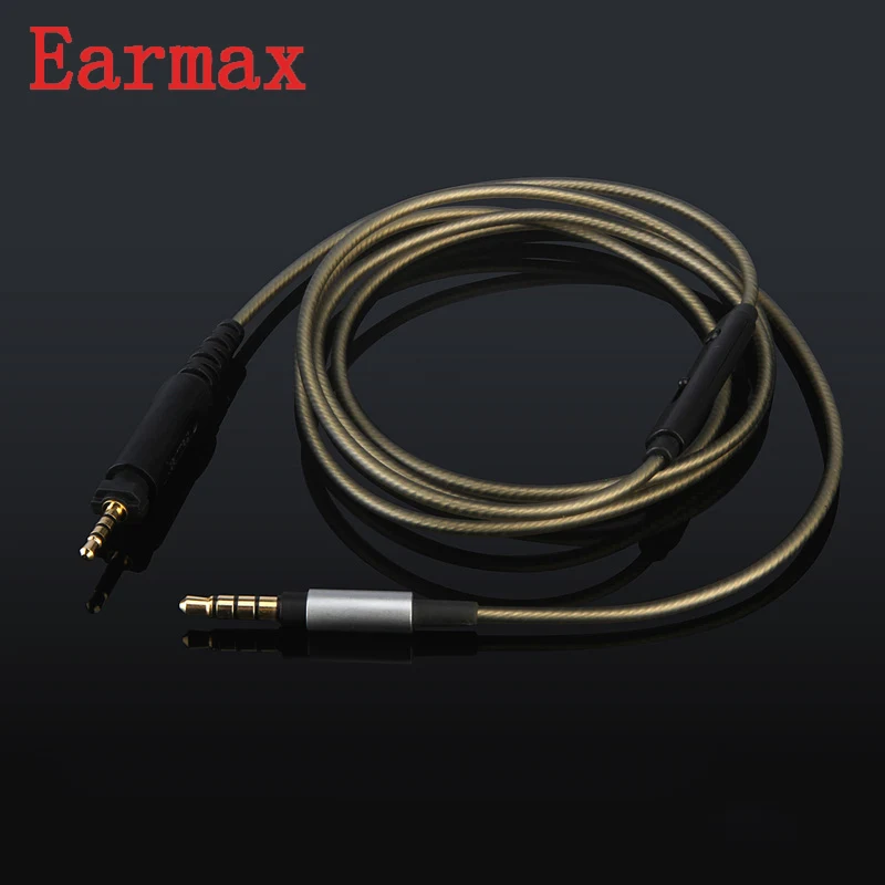 Обновление Earmax для Urbanite кабель для наушников 3,5 мм до 2,5 мм HIFI посеребренный аудио Aux провод Замена для Sennheiser