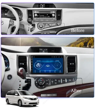 

Android 10 Screen Car Radio Super Slim GPS Navigation For Toyota Sienna 2011 Recorder Stereo Multimedia Bluetooth Head Unit
