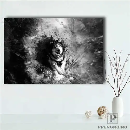 

Custom Canvas Poster WOLF (59) Printing Posters Cloth Fabric Wall Art Pictures For Living Room Decor#18-12-05-H-03-159