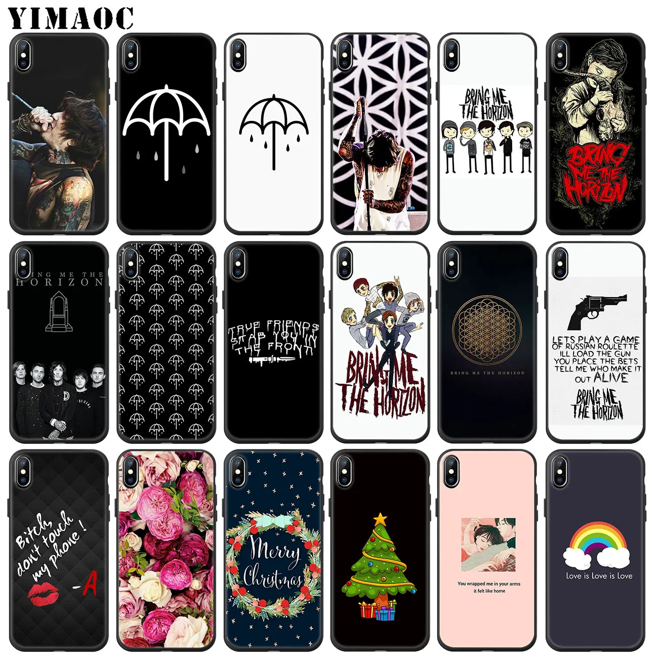 

YIMAOC Oliver Sykes Bring Me the Horizon bmth Soft Silicone Case for iPhone 11 Pro XS Max XR X 6 6S 7 8 Plus 5 5S SE 10 flower