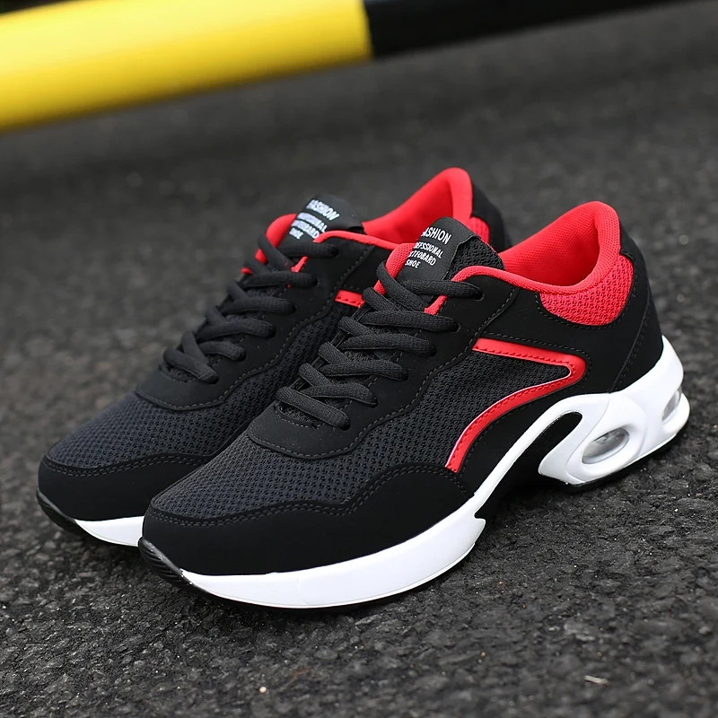 Black Red Thestron пары кроссовки черные красные Трекинговые туфли Удобная спортивная обувь для женщин Весна Осень мужские кроссовки Air обувь - Цвет: Black Red