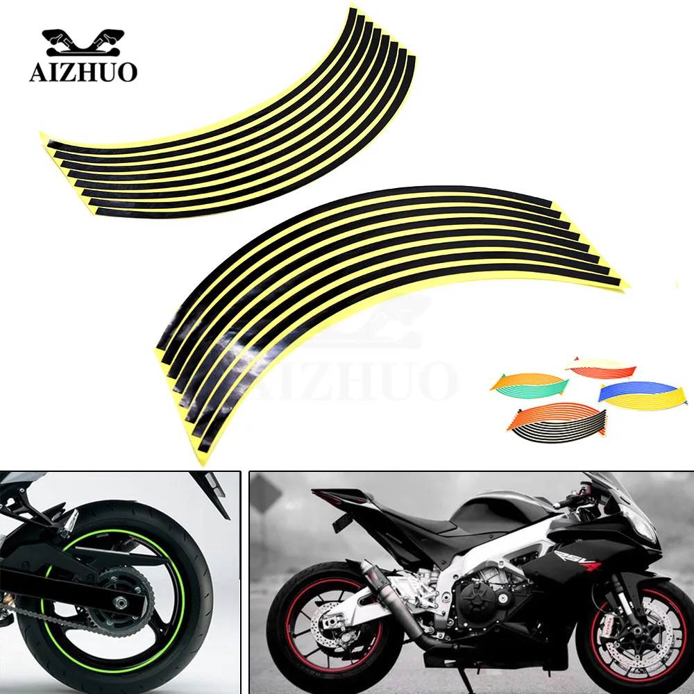 

17inch/18inch wheel Strips Motorcycle Reflective Wheel Sticker for KTM EXC 125 200 250 300 350 400 450 500 525 530 Honda MSX125