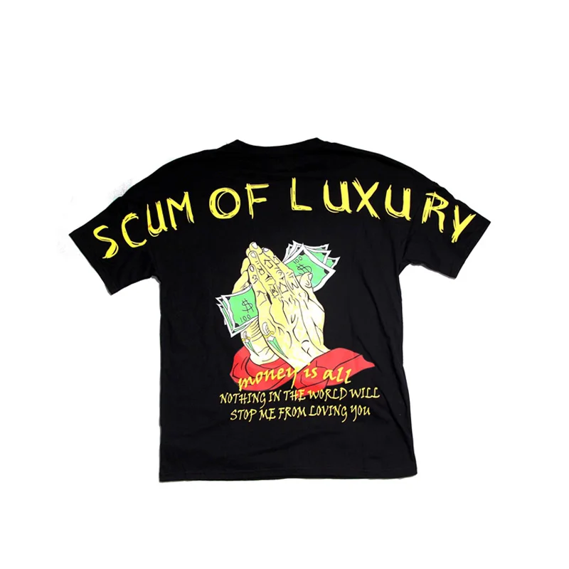 Футболка с принтом доллара в стиле хип-хоп, модная мужская уличная футболка большого размера, футболки DJ, хлопковые футболки, американский размер S-XL