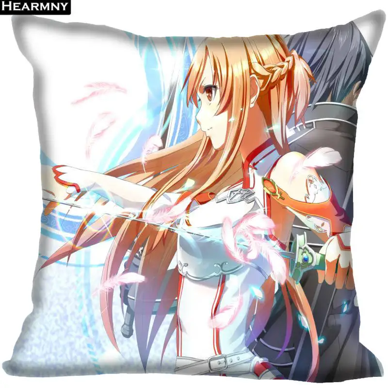 Декоративная Наволочка на заказ Sword Art Online квадратная Наволочка на молнии 35X35,40x40,45x45 см(одна сторона - Цвет: 2