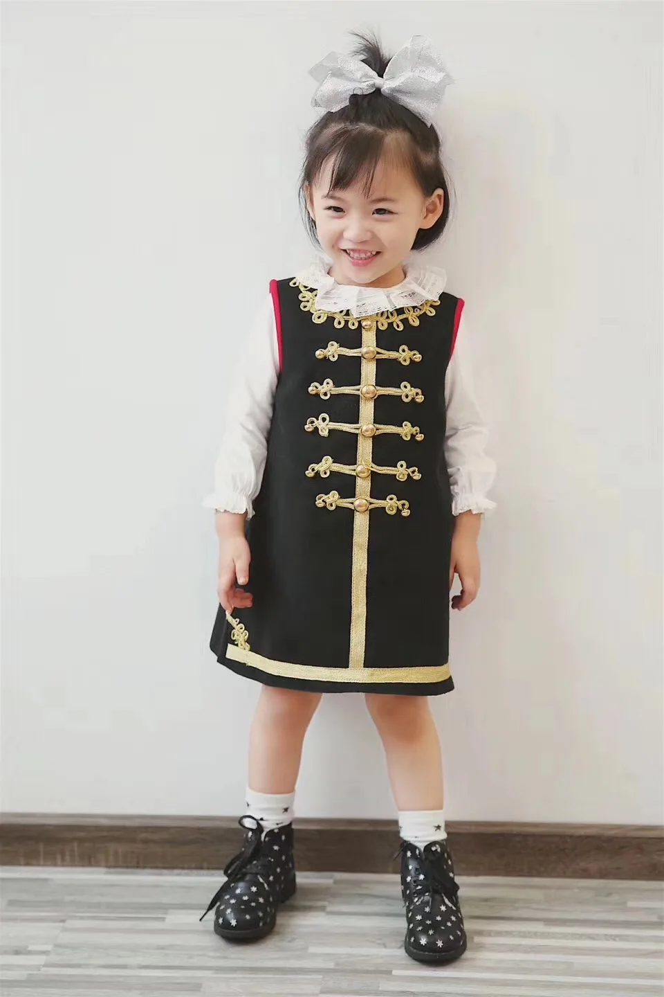 baby girl clothes kids dresses for girls princess dress Heavy handmade high quality sleeveless dress autumn winter clothes