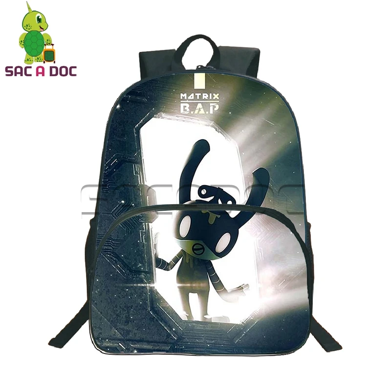 Kpop BAP Backpack Rabbit Team Backpack Women Men Korean Style Backpacks