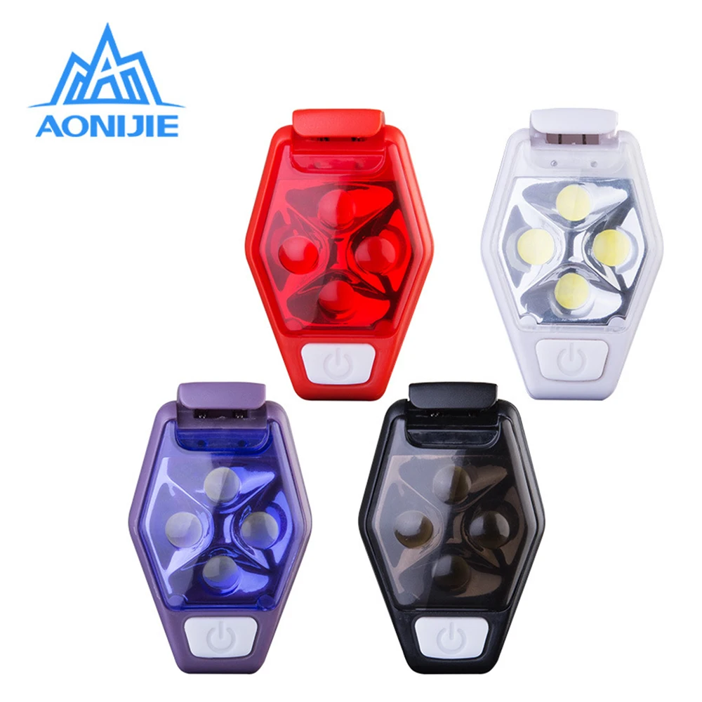 AONIJIE IPX4 Водонепроницаемый ночные штаны для пробежек светодиодная предохранительная лампа с зажимом стробоскоп сигнальная лампа велосипеда свет безопасности
